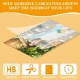 thumbnail image 4 of Yoqb 50 PCS Self-Adhesive Laminating Sheets 6 × 4 inches Clear Laminating Sheets No Machine Needed Adhesive Sheets No Heat Waterproof Lamination Sheet Paper for Business Card Photo A1017, 4 of 7