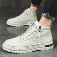 thumbnail image 2 of KELINFONG Men's High Top Ankle Boots Lace up Flat Fashion Sneakers Boots Waterproof Walking Shoes, 2 of 7
