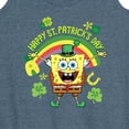 thumbnail image 3 of SpongeBob SquarePants - Spongebob Happy St Patricks Day - Women's Racerback Tank Top, 3 of 6