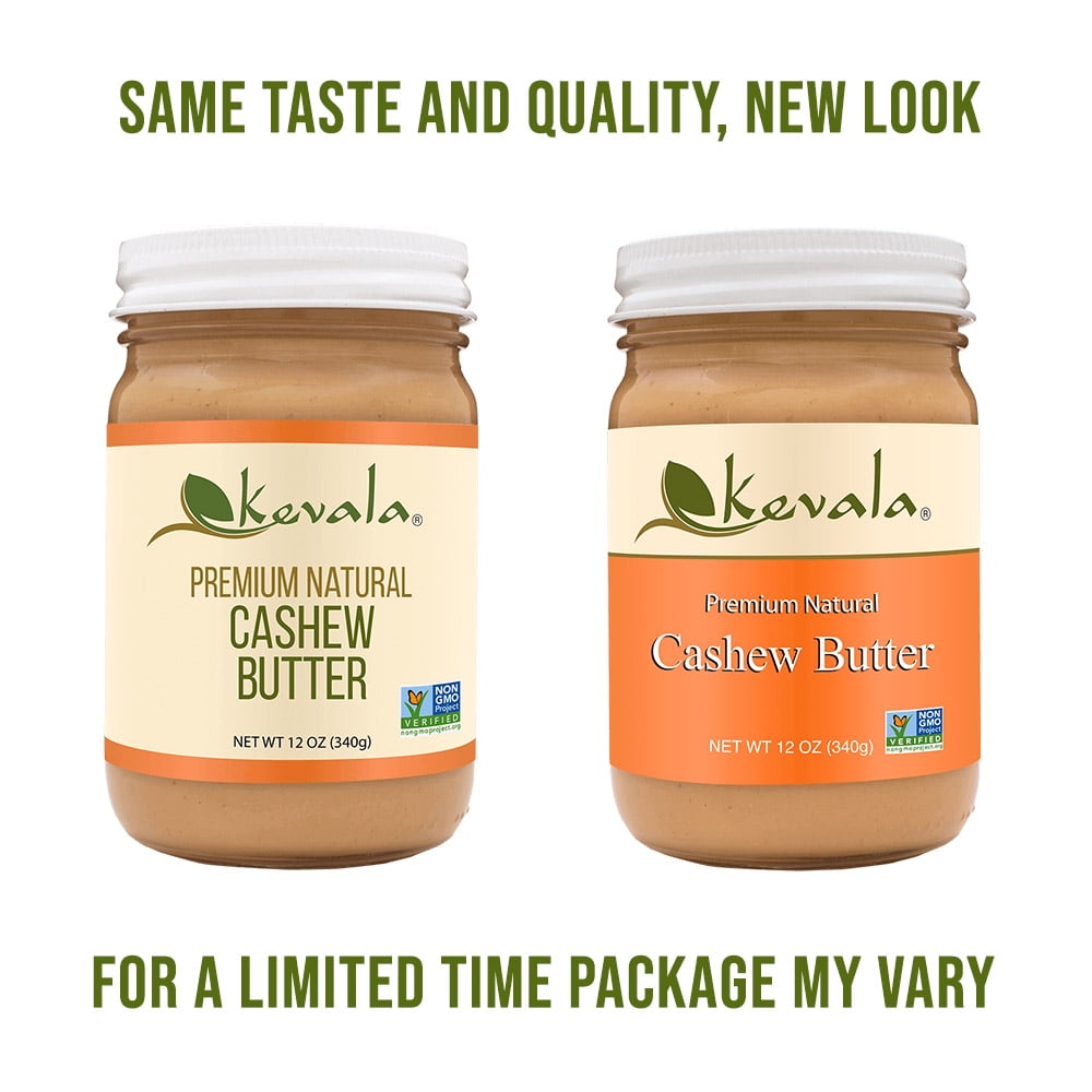 (3 pack) kevala cashew butter 12 oz