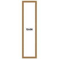 12x56 Frame Black and Gold Distressed Solid Wood Sonoma Picture Frame | 1.625 Inch Moulding Width |