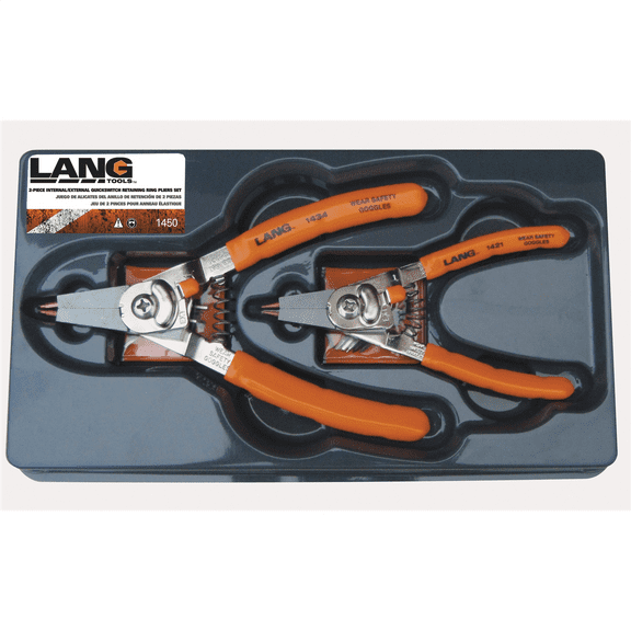 Lang Tools (Kastar) 2PC HI-TECH SNAP RING PLIER SET
