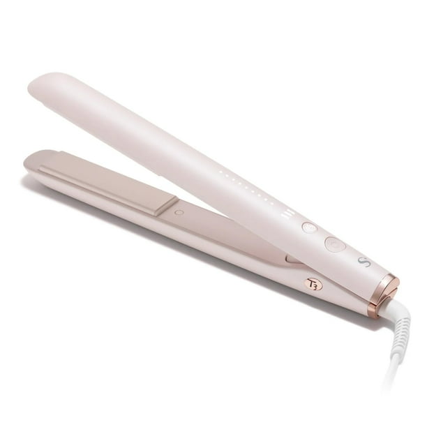 Plancha de cerámica profesional T3 SinglePass StyleMax de 1" con control de temperatura personalizado, 9 ajustes de temperatura, placas de cerámica más largas, para alisar, ondular, rizar y peinar.