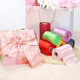thumbnail image 4 of Uxcell Wide Satin Ribbon, Solid Color Thick Ribbon for Gift Wrapping and Wedding Decoration Pink, 4 of 7