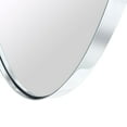 thumbnail image 5 of TEHOME Chrome Oval Bathroom Mirror, 24x36 Inches, Capsule Pill Shaped, Stainless Steel, 5 of 6