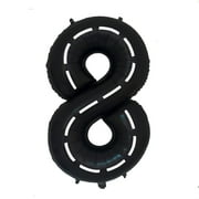 DEAPEICK 134pcs Race Car Balloon Birthday Party Supplies Decorations for Boys - Racing car Theme Party Supplies Happy Birthday Racecar Number Balloons Garland Kit Birthday Party (Single Number, 8)