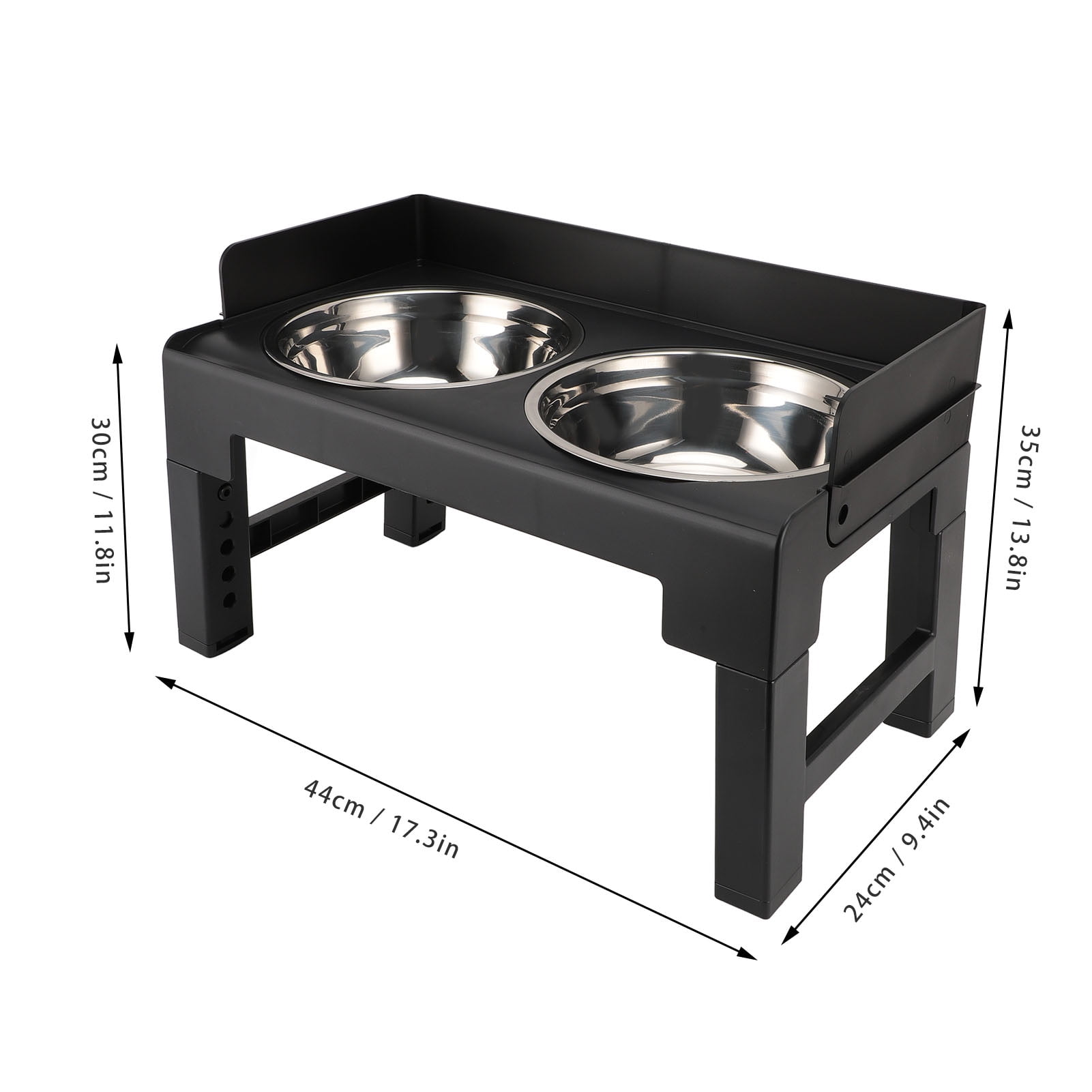 Elevated Dog Bowl Feeder, Raised Dog Food Water Bowl Splashing Resistant Spill Proof Anti Slip Multifunctional  For Medium Large Dogs
