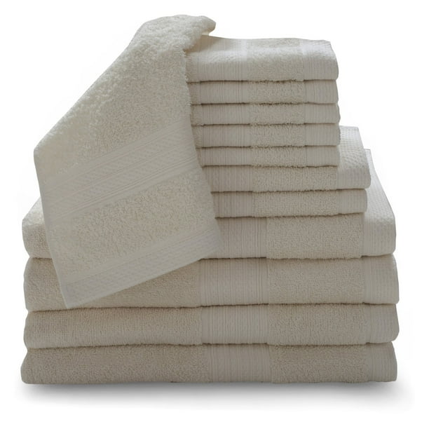 Baltic Linen Company Luxury 12 Piece Cotton Towel Set Walmart Com Walmart Com