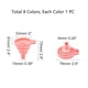 thumbnail image 2 of Embudo plegable de silicona de 8 colores, flexible, portátil, de 8 piezas, para cocina, para cuentas, botellas de agua, transferencia de líquidos, boca estrecha y ancha., 2 of 7