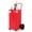 Red with diamond pattern, variant on Steel Fuel Tank Cart with 2 Wheels and Manual Transfer Pump - 35 Gallon Fuel Storage for Gasoline and Diesel, Includes 9.8 Ft Tangle-Free Hose with Nozzle Anti-Static Wire Clamp and Raw Material Tape
