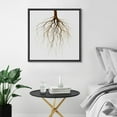 thumbnail image 3 of PixonSign Framed Canvas Wall Art Rural Pastoral Branch Tree Vitality Landscape Print Nature Wilderness Fine Art Farmhouse/Country Artwork for Living Room, Bedroom, Office - 24"x24" Black, 3 of 5