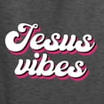 thumbnail image 6 of Wild Bobby, Jesus Vibes Inspirational/Christian Unisex Graphic Hoodie Sweatshirt, Heather Black, 3X-Large, 6 of 6