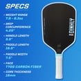 thumbnail image 4 of Raqueta deportiva Dinkly Radial Pro, pala de pickleball de fibra de carbono, 4 of 7