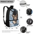 thumbnail image 3 of Jeiento Kawaii Cat Backpack for Kindergarten Girls 3 Pcs Backpack Set with Lunchbox and Pencil Case Lightweight Schoulder Bag Kids School Bookbag for Boys Elementary School, 3 of 7