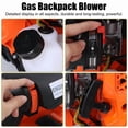 thumbnail image 4 of Backpack Leaf Blower Gas Powered - 80CC 900CFM 2-Cycle Backpack Gas Powered Leaf Blower, Grass Lawn Blower Air Cooling Gasoline Backpack Grass Blower, Backpack Snow Blower for Garden, 4 of 8