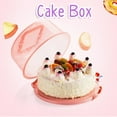 thumbnail image 3 of Portable Cupcake Carrier Food Preservation Boxwith Handle Transparent Cake Box, 3 of 8