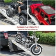 thumbnail image 3 of Garvee Aluminum Truck Loading Ramp, 6000 lbs 72" x 15" x 2.5",1 Pair Durable Flat Ends Non-slip Portable Truck Ramps for Motorcycles, Tractors, ATVs, Trucks, Lawn Mowers, Snow Blower, 3 of 7
