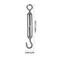 thumbnail image 2 of Wire Rope Hooks Silver 16Pcs 4.8X0.8X0.2In Stainless Steel, 2 of 9