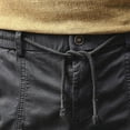 thumbnail image 6 of Linen Shorts for Men Cargo Elastic Waist Drawstring Shorts Summer Lightweight Pants Relaxed Fit with Pockets, 6 of 7