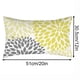 thumbnail image 3 of Fundas De Cojín Event Yellow Blue Flower, 12 X 20 Pulgadas, Juego De 2 Fundas De Cojín Para Exterior, Para Salón, Sofá, Muebles De Patio, Jardín, Fundas De Poliéster Con Estampado Floral, 3 of 4