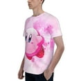 thumbnail image 6 of Unisex Kirby 3d Graphic Print Shirts For Mens Womens Casual Short Sleeve Tee Shirts Top, 6 of 7