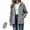 Gray, variant on Women Lightweight Waterproof Rain Jackets Packable Outdoor Hooded Windbreaker with Adjustable Drawstring