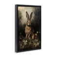 thumbnail image 4 of Stupell Industries Bunny in Nature Animals & Insects Painting Black Floater Framed Canvas Art Print Wall Art, 21 x 31, 4 of 10