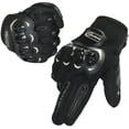 thumbnail image 1 of Guantes para pantalla táctil de motocicleta, anti-impacto, transpirables Guantes de scooter con pantalla táctil de mitad de temporada para motocicleta de automóvil, camping, guante de moto, negro ACTIVE Biensenido a ACTIVE, 1 of 5