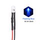 thumbnail image 2 of 10Pcs DC 6V 5mm LED Pre Cableados Luz Intermitente Azul Cúpula Redonda Lente Clara, Diodos Emisores de Luz con Bisel, 2 of 4