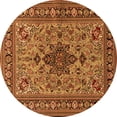 thumbnail image 1 of Ahgly Company Indoor Round Animal Orange Traditional Area Rugs, 5' Round, 1 of 1