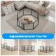thumbnail image 2 of Parque infantil para perros Simple Deluxe, portátil para exteriores, 8 paneles, negro, 2 of 7
