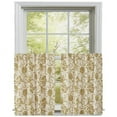 thumbnail image 3 of VHC Brands Dorset, Farmhouse Cafe Tier Curtain, Floral, Gold, 36x36, Set of 2, 3 of 3