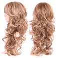 thumbnail image 2 of MesaSe Longue Perruque Synthétique Bouclée avec Franges Cheveux Courts Perruques Résistant à la Chaleur Pleine Perruque Pleine Tête pour les Femmes Blondes, 2 of 4