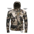 thumbnail image 4 of ScentLok Silentshell Camo Hooded Hunting Jacket for Men Lightweight Whitetail Gear, 4 of 9