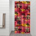 thumbnail image 2 of Golden Retriever Hawaiian Shower Curtain 36"x72" ,Bathroom Decorative Shower Curtains Set with 12 Hooks,Modern Waterproof Washable Shower Curtain, 2 of 6