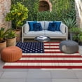 thumbnail image 2 of American Flag Outdoor Rug for Patio/Deck/Porch, Non-Slip Large Area Rug 5 x 8 Ft, Vintage Wooden Star Striped Red Blue Indoor Outdoor Rugs Washable Area Rugs, Reversible Camping Rug Carpet Runner, 2 of 8