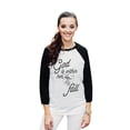 thumbnail image 2 of Thread Tank God Is Within Unisex 3/4 Sleeves Baseball Raglan White Black Small, 2 of 4
