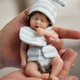 thumbnail image 5 of Mini muñecas Reborn de 6 pulgadas, muñeca de silicona suave, bebés Reborn en miniatura con ropa, muñecas realistas, 5 of 5