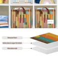 thumbnail image 4 of Yayeee Foldable Storage Basket for Shelves Set of 2 Waterproof Cloth Bins with Handles, Retro Abstract Pattern, 4 of 7