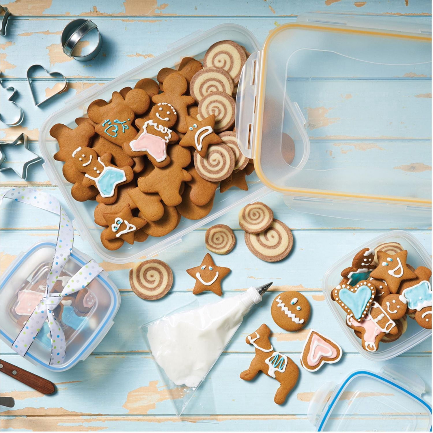 Starfrit LocknLock Easy Match 2x 19 oz / 550 ml Square Containers