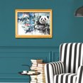 thumbnail image 2 of Cuadros Decorativos Pintura de diamantes redondos 5D bordado de Panda chino punto de cruz Likrtyny regalo de decoración del hogar, 2 of 9