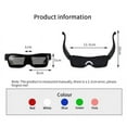 thumbnail image 4 of Bluetooth Party Magic LED Glasses Smart Glass By APP Control Luminous Shielding USB Charging Multi-language Flashing LED Glasses, 4 of 6