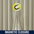 thumbnail image 6 of Sun Zero Aria 2-pack Magnetic Closure Theater Grade 100% Blackout Back Tab/Rod Pocket Curtain Panel Pair, 52"W x 84"L, Cream, 6 of 10