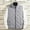 Gray, variant on TAGOLD Mens Coats,Fashion Men Solid Stand Collar Sleeveless Cardigan Jacket Outerwear Padded Coat