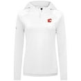 thumbnail image 2 of Women's Levelwear White Calgary Flames Raven Insignia Core Quarter-Zip Jacket, 2 of 3