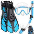 thumbnail image 1 of Set de snorkel Ubekezele 4 en 1 para adultos con bolsa de viaje, 1 of 7
