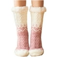 thumbnail image 2 of Utoimkio Winter Fuzzy Slipper Socks for Women Holiday Home Outdoor Non-slip Home Sleeping Socks Women Cozy Warm Winter Athletic Socks, 2 of 5