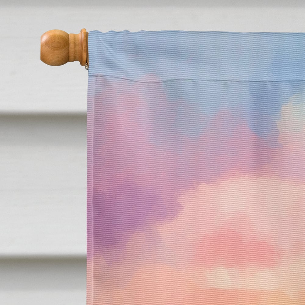 Pekingese Two Hearts House Flag 28 in x 40 in
