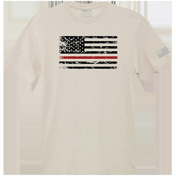 Thin Red Line Tactical Graphic T-shirt, Sand - Extra Large
