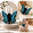 thumbnail image 4 of Butterfly Plush, 8.3 in Realistic Stuffed Butterfly, Soft Cuddly Insect Plushie for Kids Girls Room Decor and Birthday Gift - Blue, 4 of 6